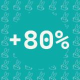 80% bunnymoney 🐰