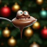 The Spoon of delicious nutella