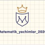 Matematik yechimlar 2020